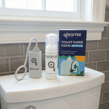 Load image into Gallery viewer, Combo Pack - Qleanse Toilet Paper Foam Spray + Caddy Holder