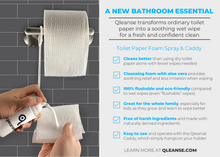 Load image into Gallery viewer, Combo Pack - Qleanse Toilet Paper Foam Spray + Caddy Holder