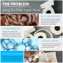 Load image into Gallery viewer, Combo Pack - Qleanse Toilet Paper Foam Spray + Caddy Holder