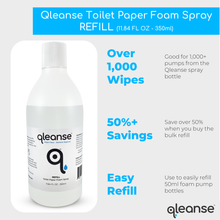Load image into Gallery viewer, Refill Bottle - Qleanse Toilet Paper Foam Spray Refill