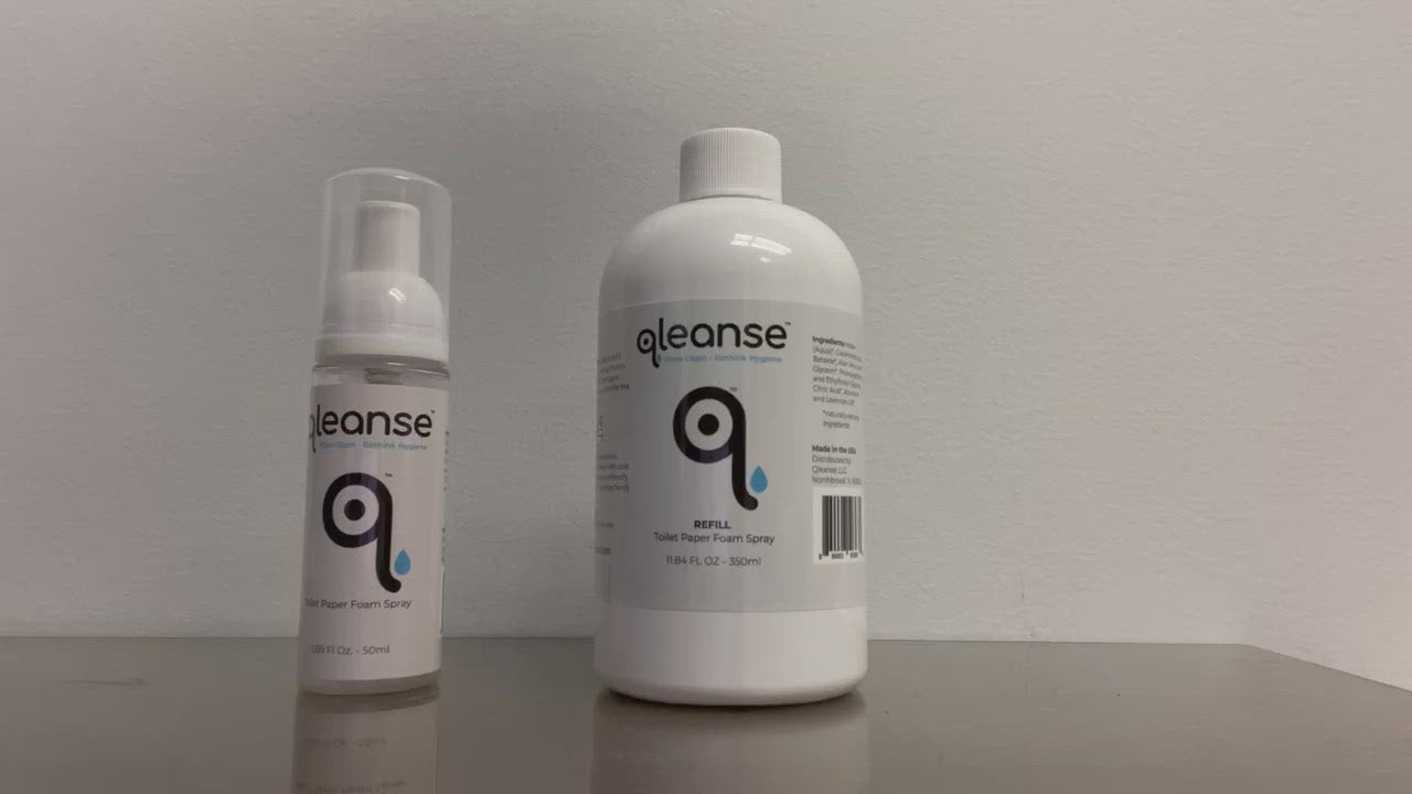 Refill Bottle - Qleanse Toilet Paper Foam Spray Refill