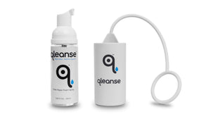 Combo Pack - Qleanse Toilet Paper Foam Spray + Caddy Holder